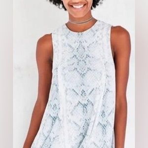 Silence + noise, urban outfitters blue snake print dress!